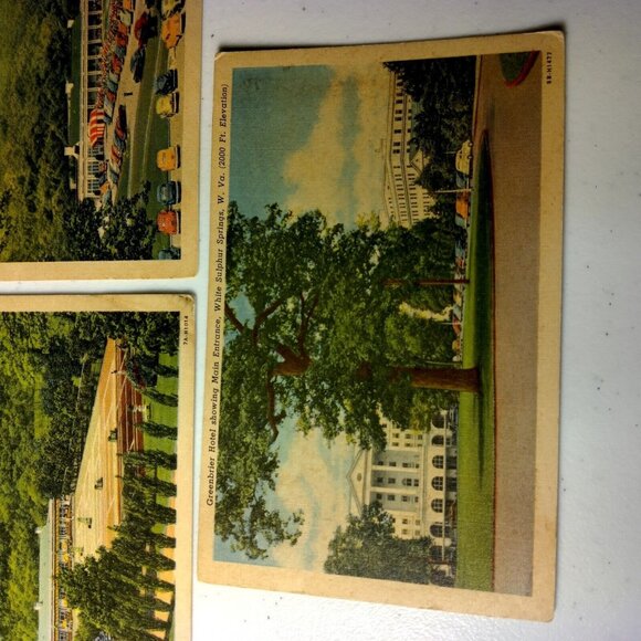 Vintage The Greenbrier Hotel Postcard Lot of 9 Resort West Virginia Unposted USA - Picture 9 of 16